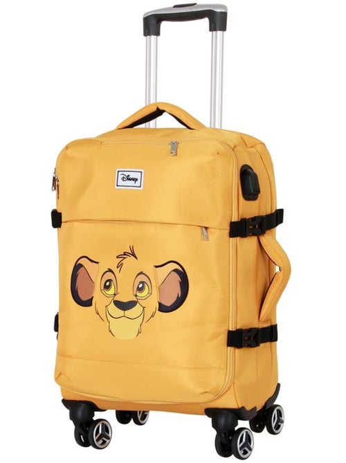 Disney El Rey León Face Maleta de Cabina 4 Ruedas, Amarillo - Kiabi