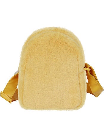 Disney El Rey León Sit Bolso Bandolera Cuadrado Plush, Amarillo