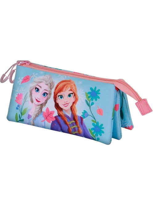 Disney Frozen 2 Heart Estuche Portatodo Triple, Azul - Kiabi Disney Frozen 2 Heart Estuche Portatodo Triple, Azul - Kiabi
