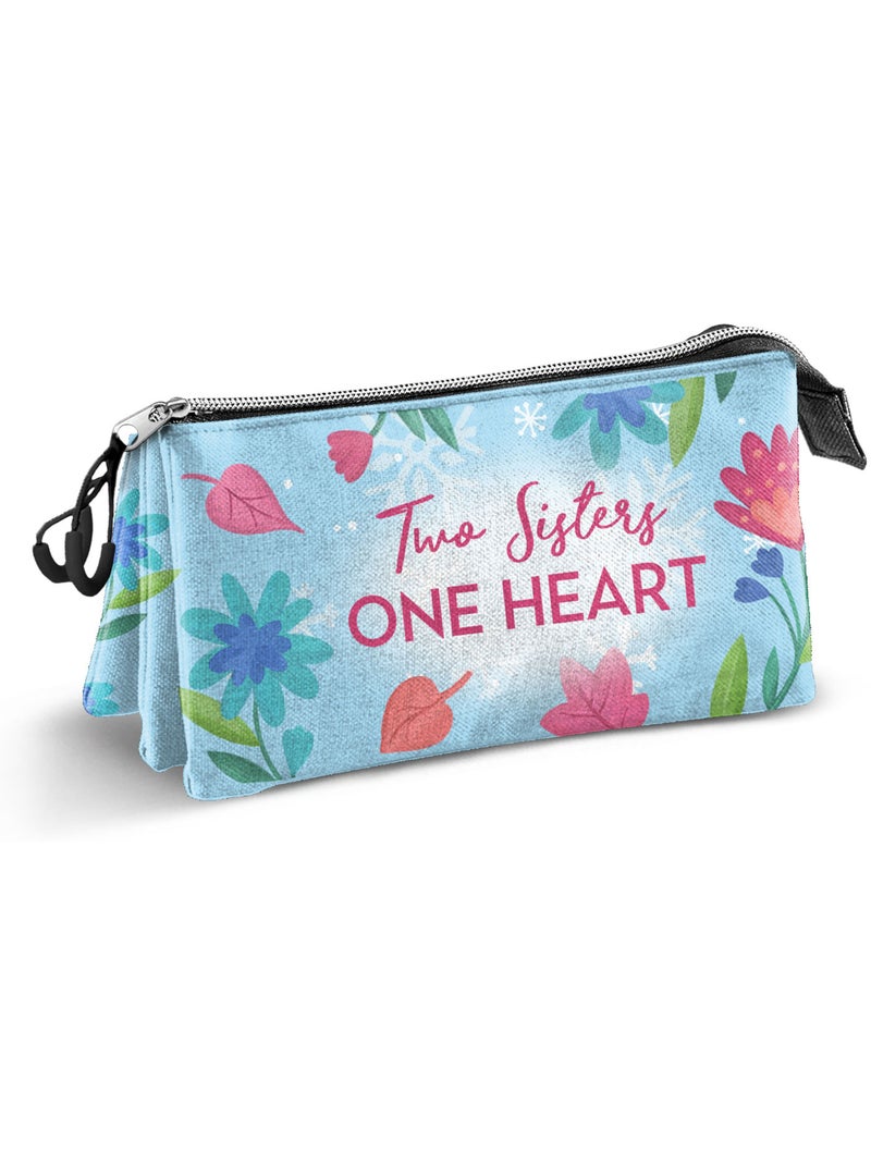 Disney Frozen 2 Heart Estuche Portatodo Triple, Azul Azul - Kiabi