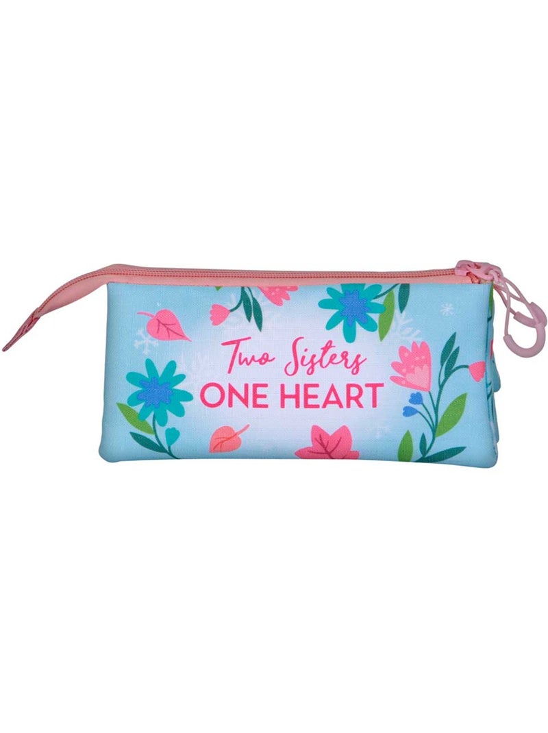 Disney Frozen 2 Heart Estuche Portatodo Triple, Azul Azul - Kiabi