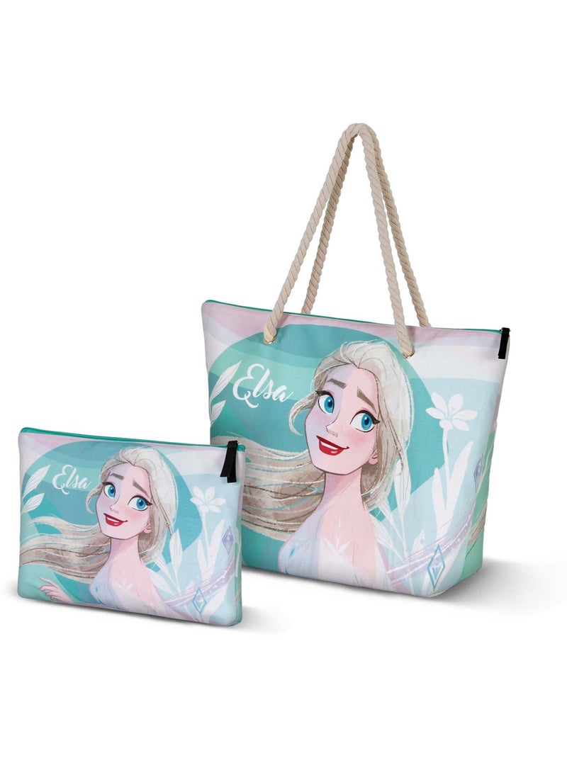 Disney Frozen 2 Summer Bolsa de Playa Soleil, Azul Azul - Kiabi
