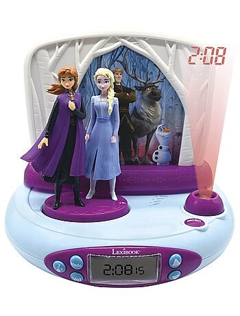 Disney Frozen II Reloj proyector con sonidos