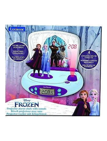Disney Frozen II Reloj proyector con sonidos