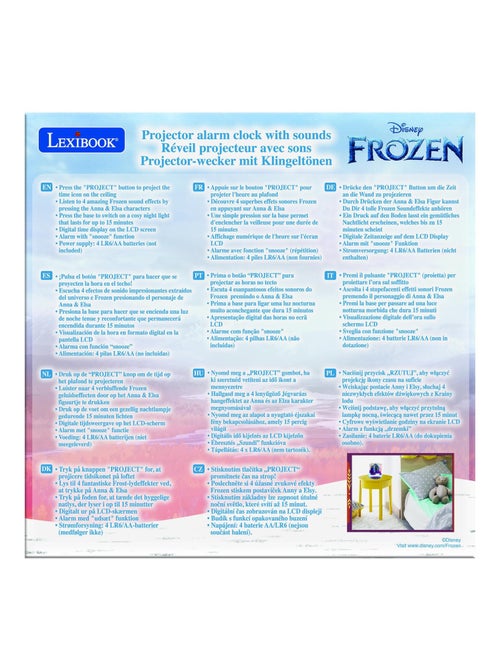 Disney Frozen II Reloj proyector con sonidos - Kiabi
