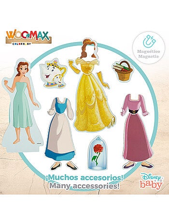 Disney Juego magnético princesas vestidos WOOMAX