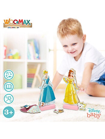 Disney Juego magnético princesas vestidos WOOMAX