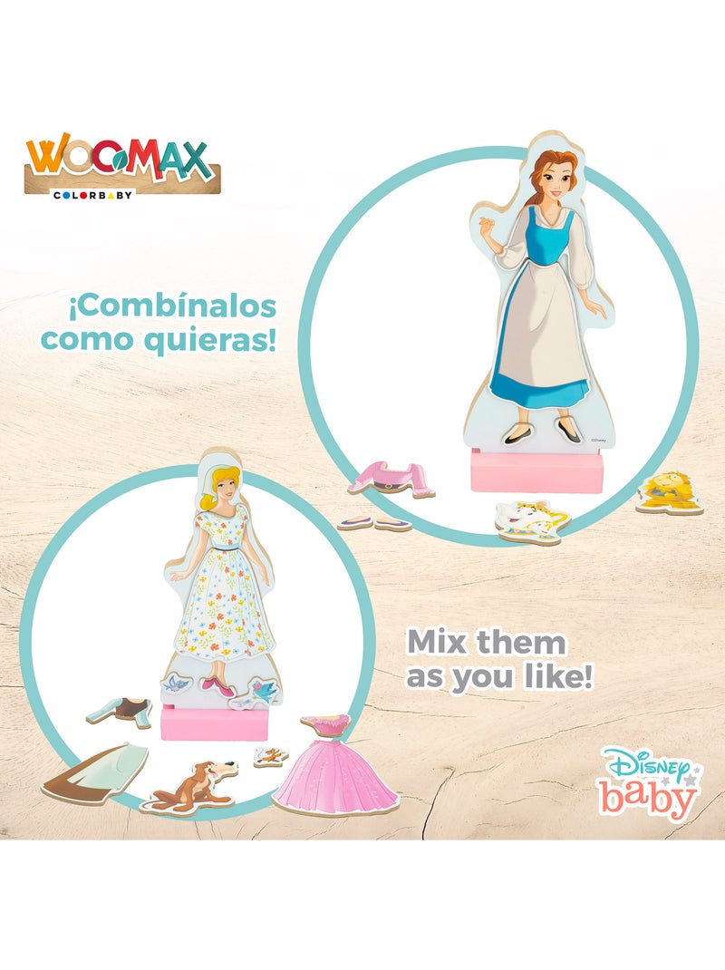 Disney Juego magnético princesas vestidos WOOMAX Multicolor - Kiabi