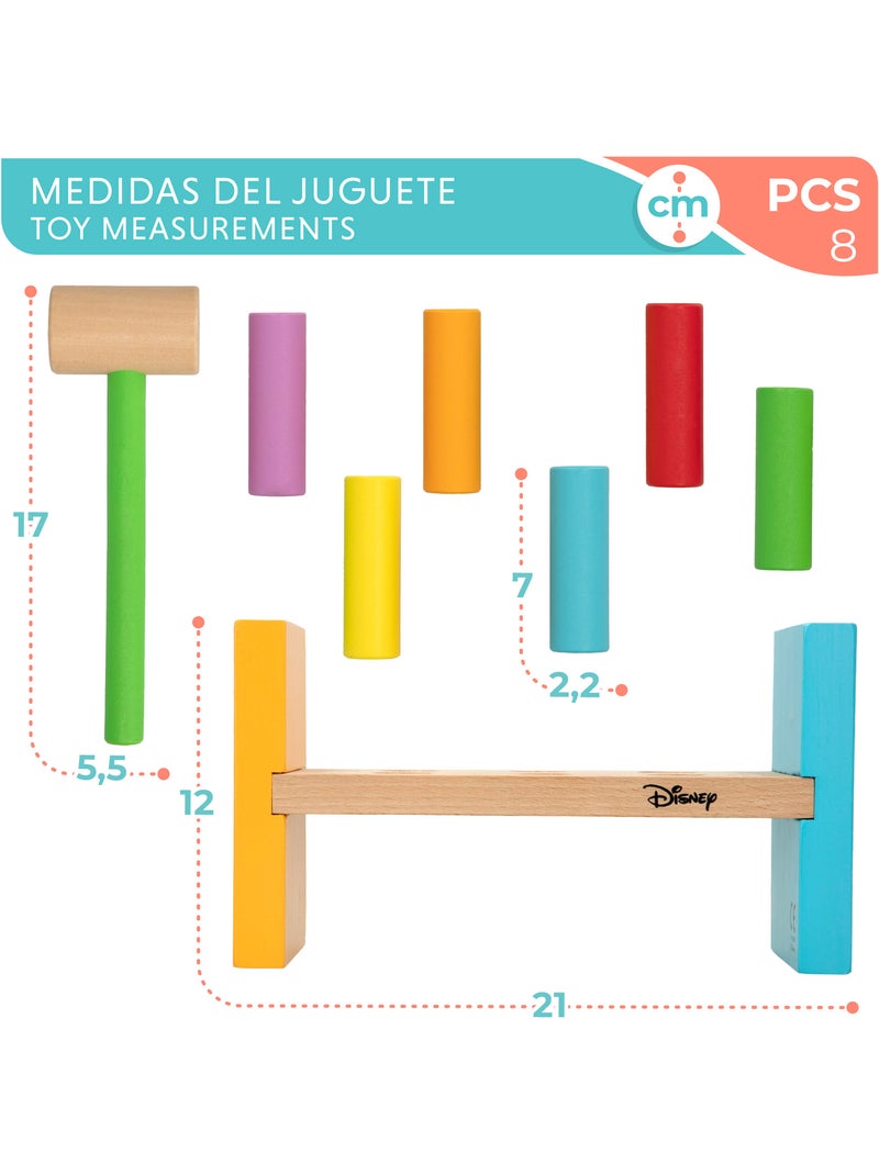 Disney juego martillo y bloques de madera woomax N/D - Kiabi