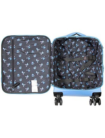 Disney Lilo y Stitch Face Maleta de Cabina 4 Ruedas, Azul