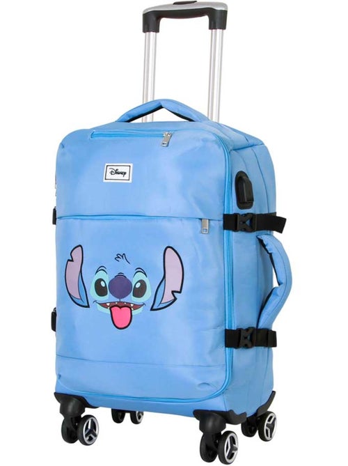 Disney Lilo y Stitch Face Maleta de Cabina 4 Ruedas, Azul - Kiabi