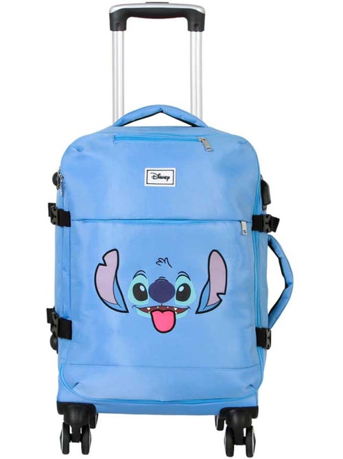 Disney Lilo y Stitch Face Maleta de Cabina 4 Ruedas, Azul - Kiabi