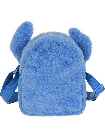 Disney Lilo y Stitch Heart Bolso Bandolera Cuadrado Plush, Azul