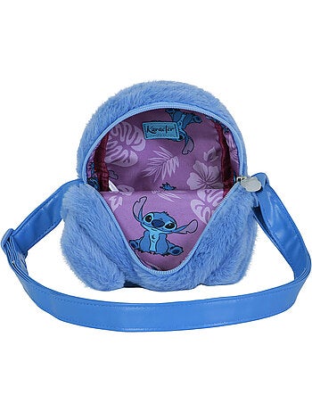 Disney Lilo y Stitch Heart Bolso Bandolera Cuadrado Plush, Azul