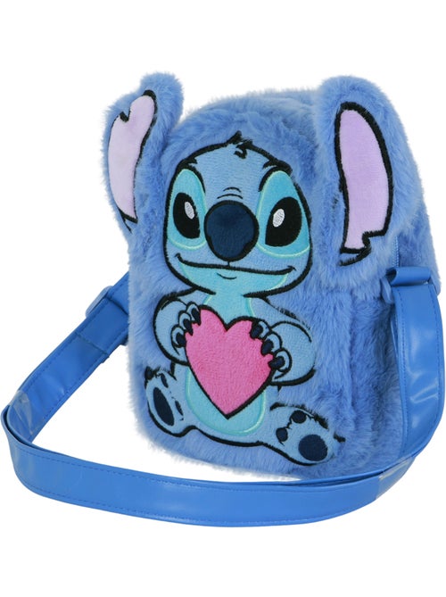 Disney Lilo y Stitch Heart Bolso Bandolera Cuadrado Plush, Azul - Kiabi