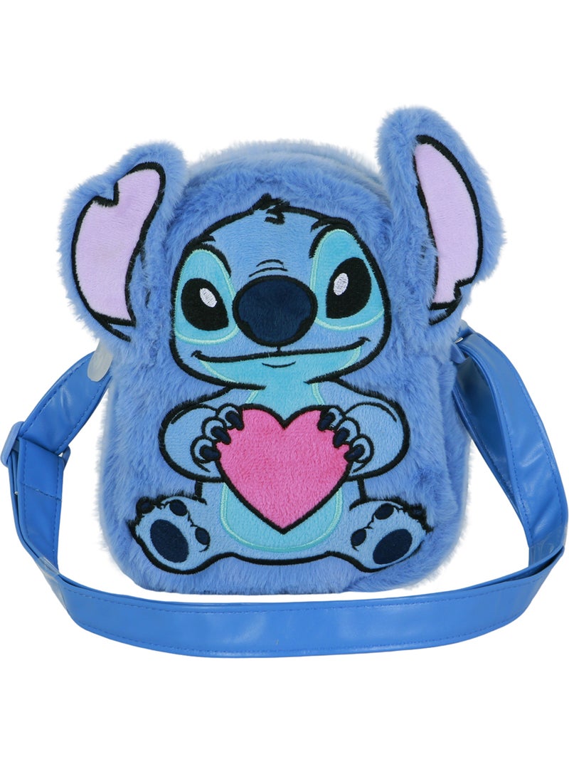 Disney Lilo y Stitch Heart Bolso Bandolera Cuadrado Plush, Azul Azul - Kiabi