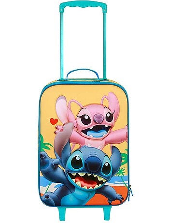 Disney Lilo y Stitch Ocean Maleta Trolley Soft 3D, Azul