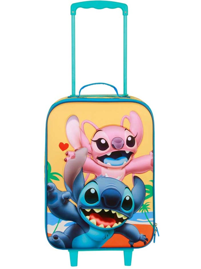 Disney Lilo y Stitch Ocean Maleta Trolley Soft 3D, Azul Azul - Kiabi