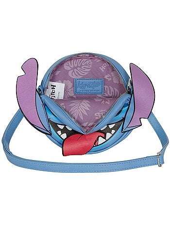 Disney lilo y stitch tongue bolso bandolera redondo, azul