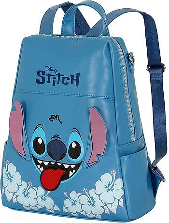 Disney lilo y stitch tongue mochila shield, azul