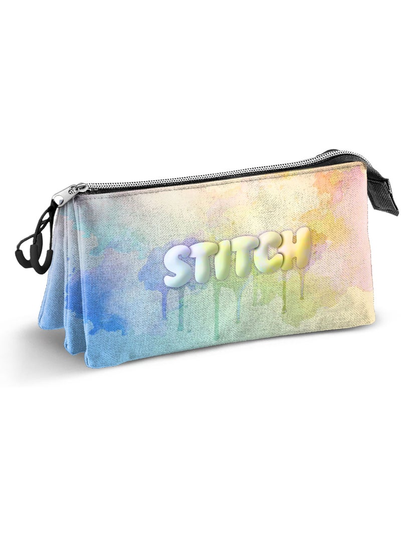 Disney Lilo y Stitch Watercolour Estuche Portatodo Triple, Multicolor Multicolor - Kiabi