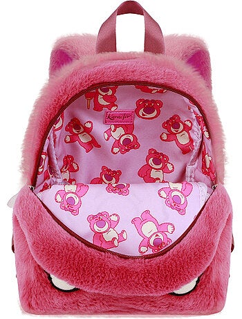 Disney Lotso Cariñoso Strawberry Mochila Plush, Rosa