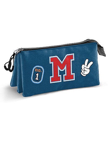 Disney Mickey Mouse Class Estuche Portatodo Triple, Azul