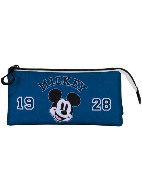 Disney Mickey Mouse Class Estuche Portatodo Triple, Azul - Kiabi Disney Mickey Mouse Class Estuche Portatodo Triple, Azul - Kiabi