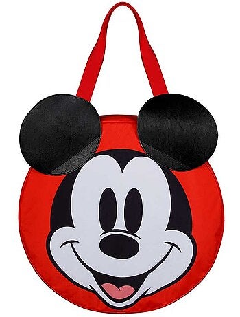 Disney Mickey Mouse Face Bolsa de Playa Jumbo, Multicolor
