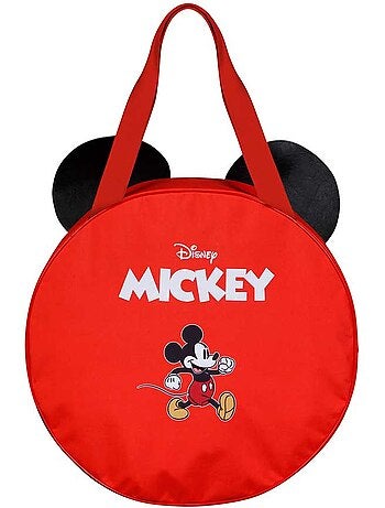 Disney Mickey Mouse Face Bolsa de Playa Jumbo, Multicolor