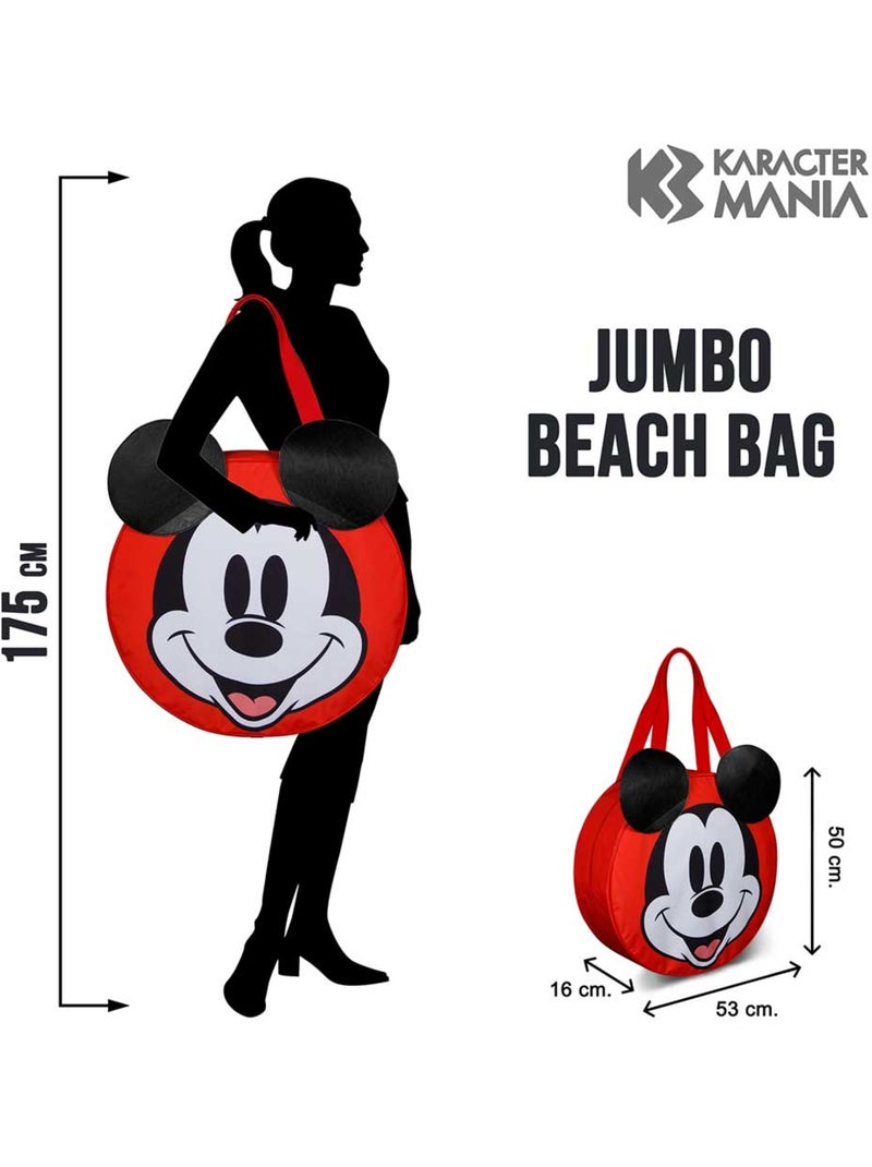 Disney Mickey Mouse Face Bolsa de Playa Jumbo, Multicolor Multicolor - Kiabi
