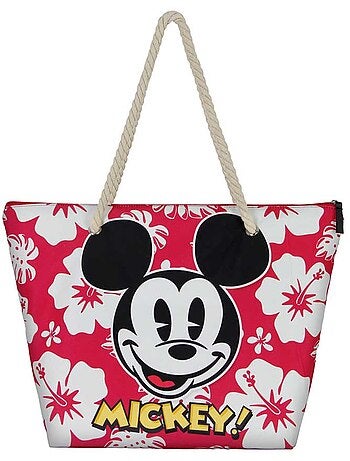 Disney Mickey Mouse Hawaii Bolsa de Playa Soleil, Rojo