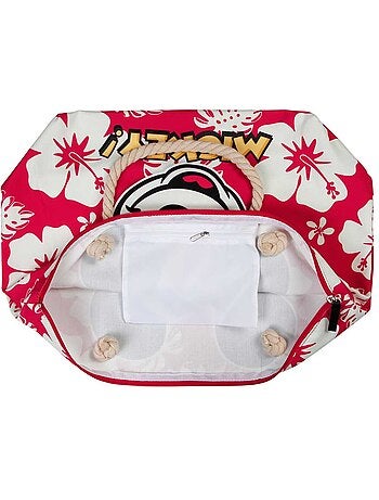 Disney Mickey Mouse Hawaii Bolsa de Playa Soleil, Rojo