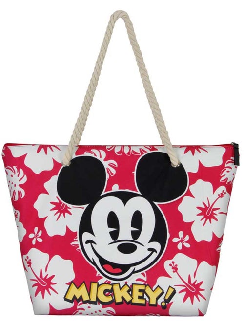 Disney Mickey Mouse Hawaii Bolsa de Playa Soleil, Rojo - Kiabi