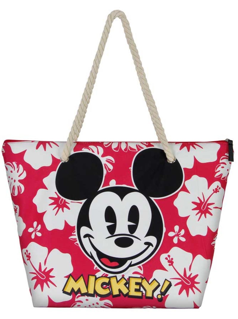 Disney Mickey Mouse Hawaii Bolsa de Playa Soleil, Rojo Rojo - Kiabi