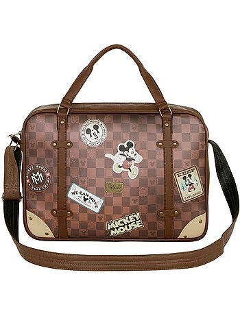 Disney Mickey Mouse Journey Bolso para Portátil Laptop, Marrón