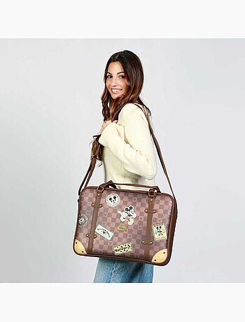 Disney Mickey Mouse Journey Bolso para Portátil Laptop, Marrón