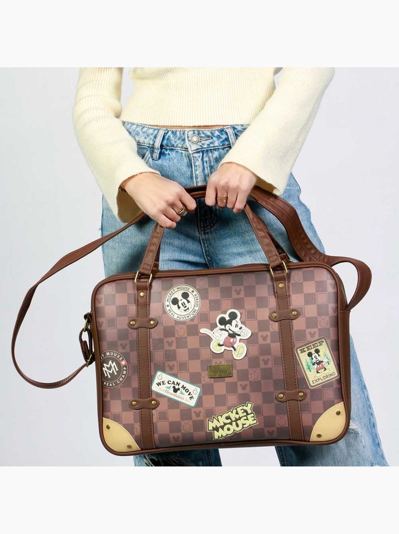 Disney Mickey Mouse Journey Bolso para Portátil Laptop, Marrón Marrón - Kiabi