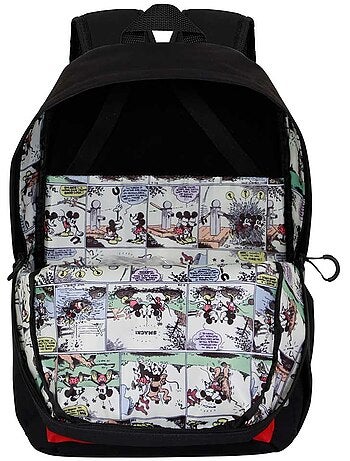 Disney Mickey Mouse MK Mochila Block, Negro