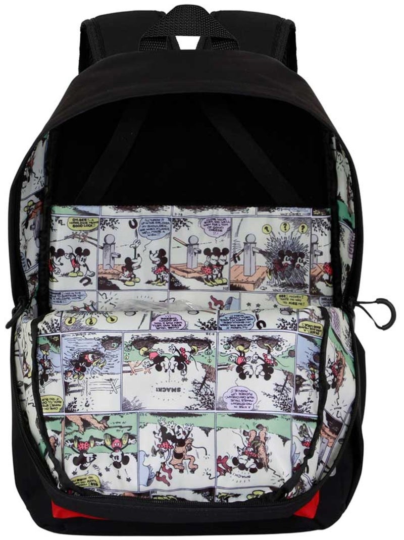 Disney Mickey Mouse MK Mochila Block, Negro Negro - Kiabi