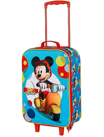 Disney Mickey Mouse Scooter Maleta Trolley Soft 3D, Azul
