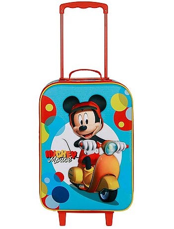 Disney Mickey Mouse Scooter Maleta Trolley Soft 3D, Azul