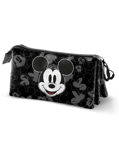 Disney Mickey Mouse Year Estuche Portatodo Triple, Negro - Kiabi Disney Mickey Mouse Year Estuche Portatodo Triple, Negro - Kiabi