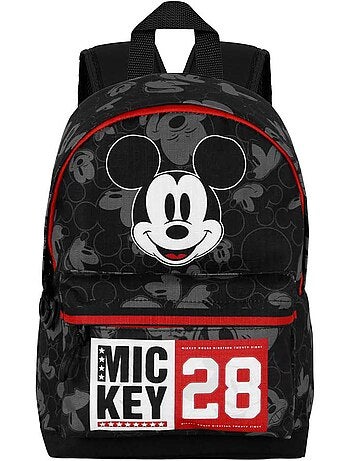 Disney Mickey Mouse Year Mochila Pequeña HS FAN, Negro
