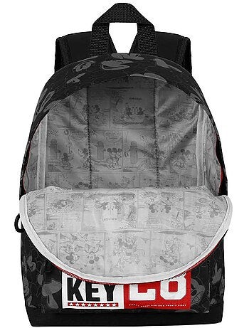 Disney Mickey Mouse Year Mochila Pequeña HS FAN, Negro