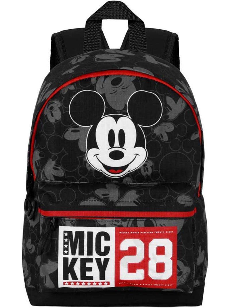 Disney Mickey Mouse Year Mochila Pequeña HS FAN, Negro Negro - Kiabi