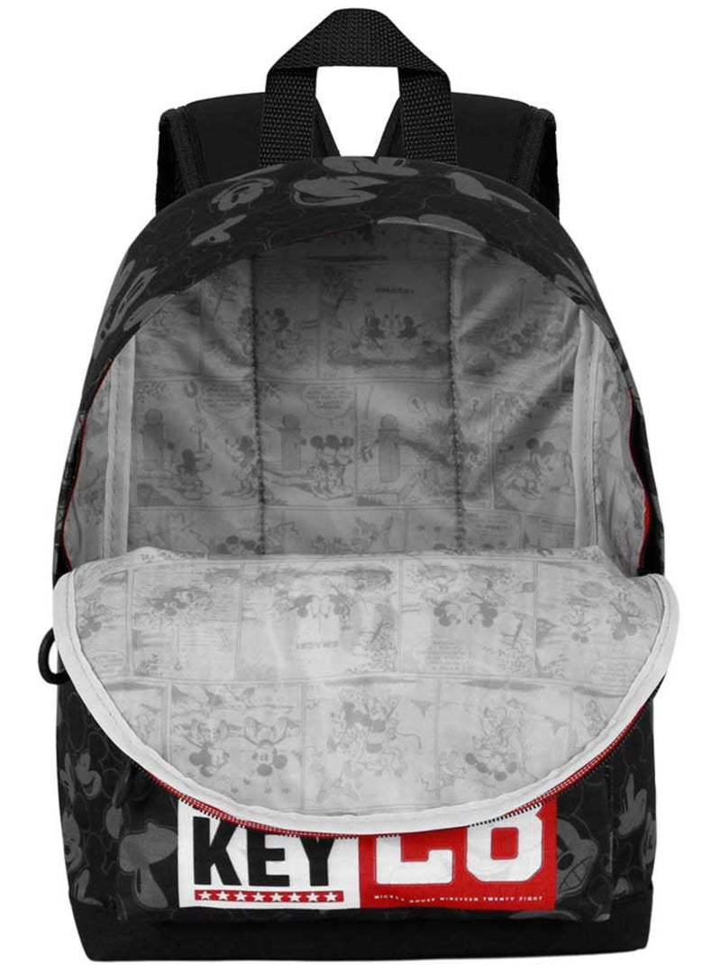 Disney Mickey Mouse Year Mochila Pequeña HS FAN, Negro Negro - Kiabi