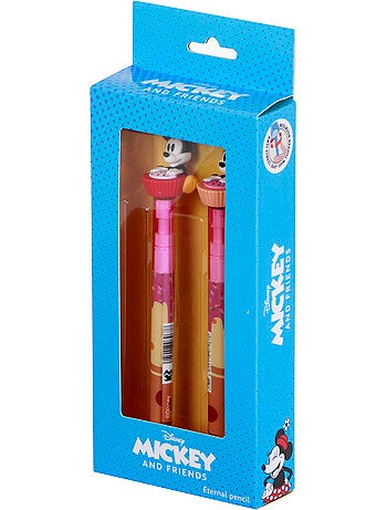 Disney Mickey y Minnie Mix Pack de 2 Bolígrafos de Gel Borrables, Multicolor
