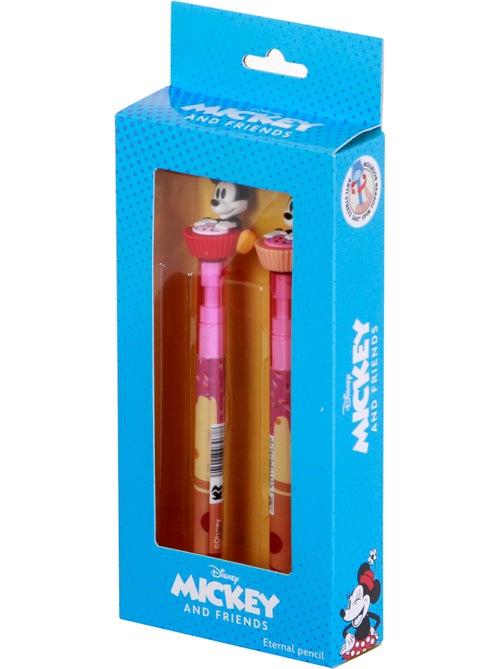 Disney Mickey y Minnie Mix Pack de 2 Bolígrafos de Gel Borrables, Multicolor - Kiabi Disney Mickey y Minnie Mix Pack de 2 Bolígrafos de Gel Borrables, Multicolor - Kiabi