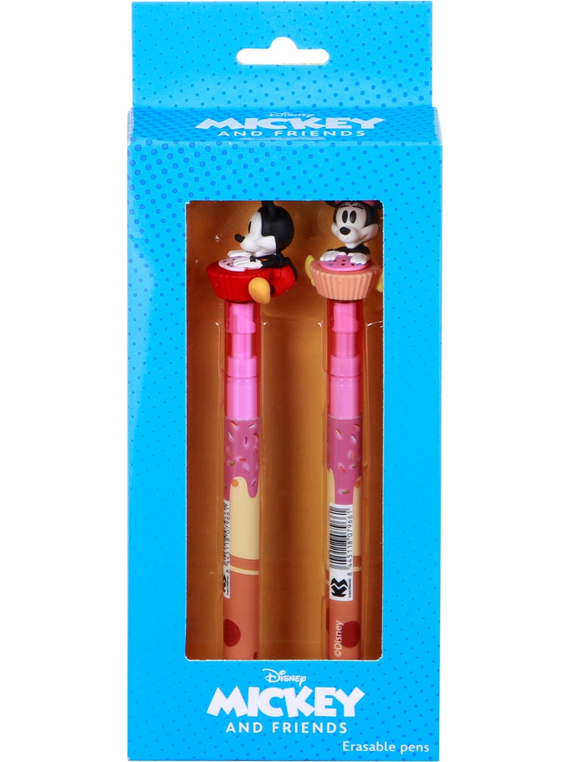 Disney Mickey y Minnie Mix Pack de 2 Bolígrafos de Gel Borrables, Multicolor Multicolor - Kiabi